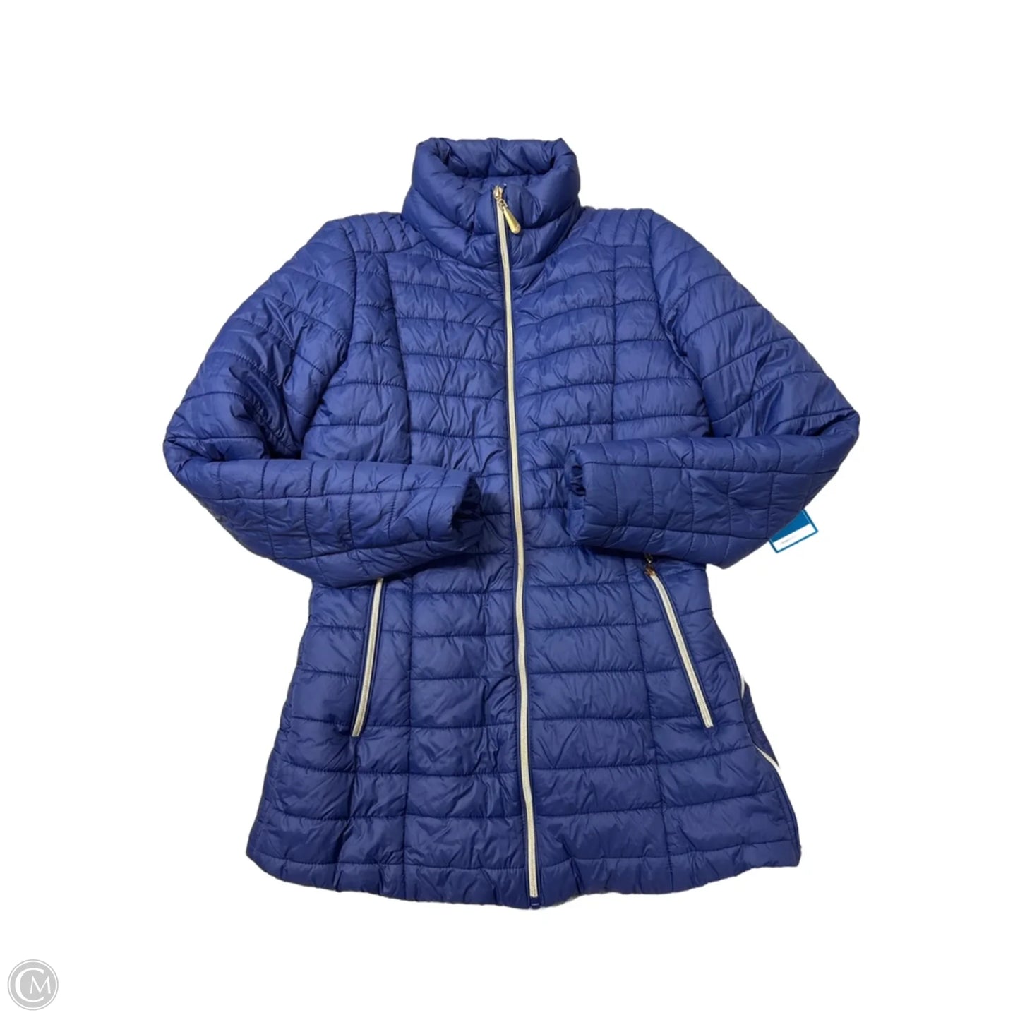 Coat Puffer & Quilted By White Mark In Blue, Size: S