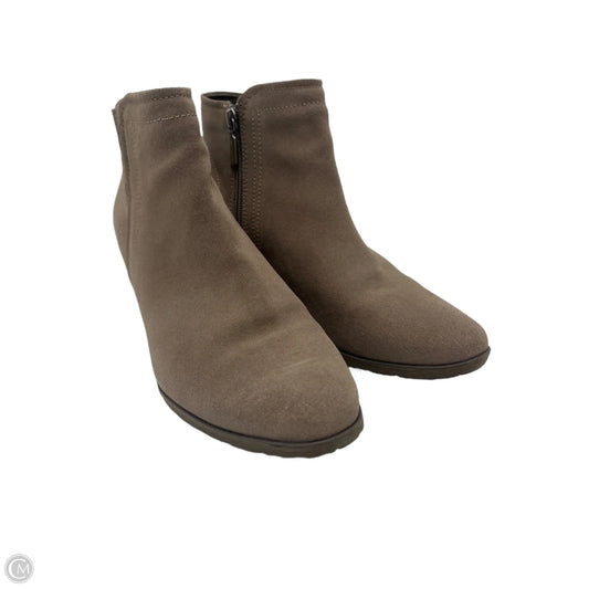 Boots Ankle Heels By Blondo In Taupe, Size: 10