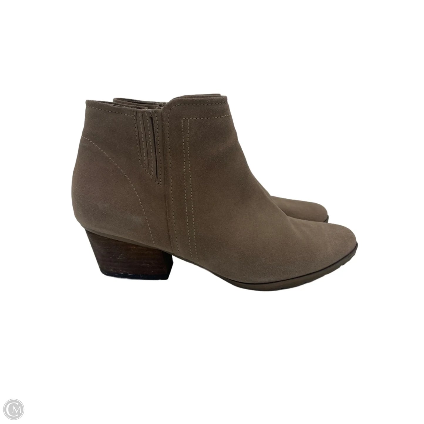 Boots Ankle Heels By Blondo In Taupe, Size: 10