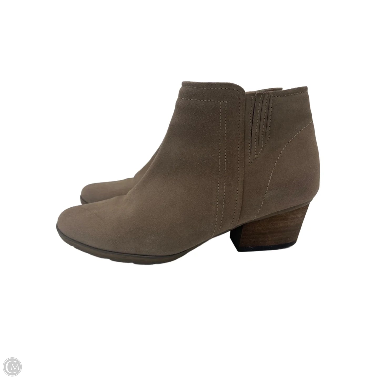 Boots Ankle Heels By Blondo In Taupe, Size: 10