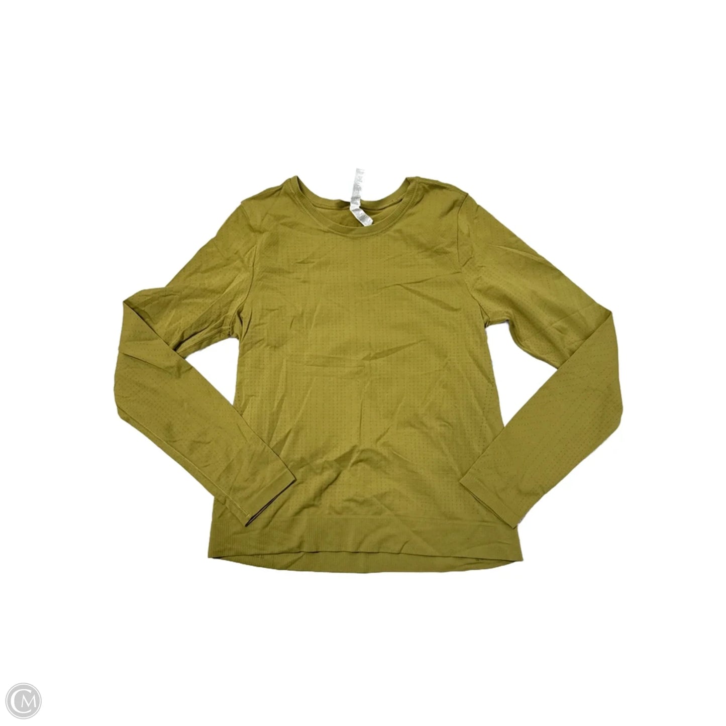 Athletic Top Long Sleeve Collar By Athleta In Green, Size: S