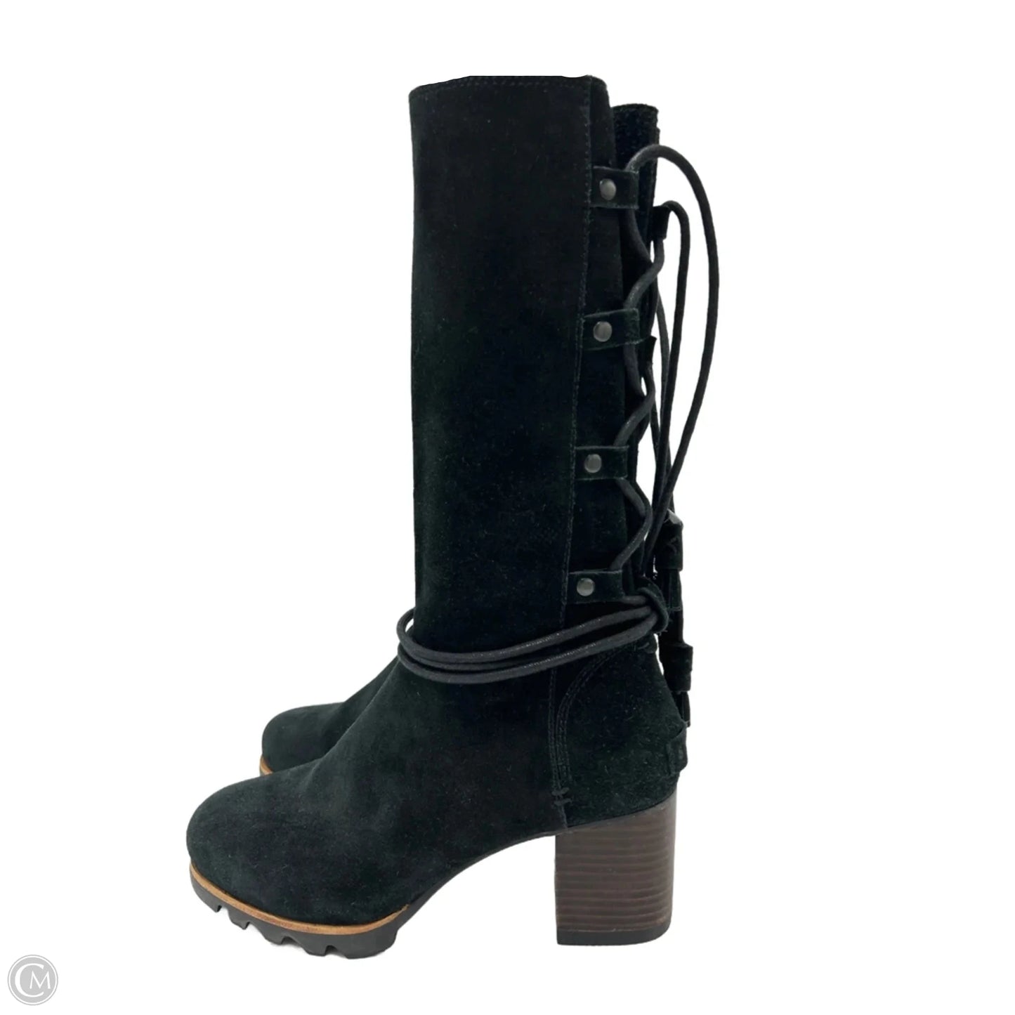 Boots Ankle Heels By Sorel In Black, Size: 7