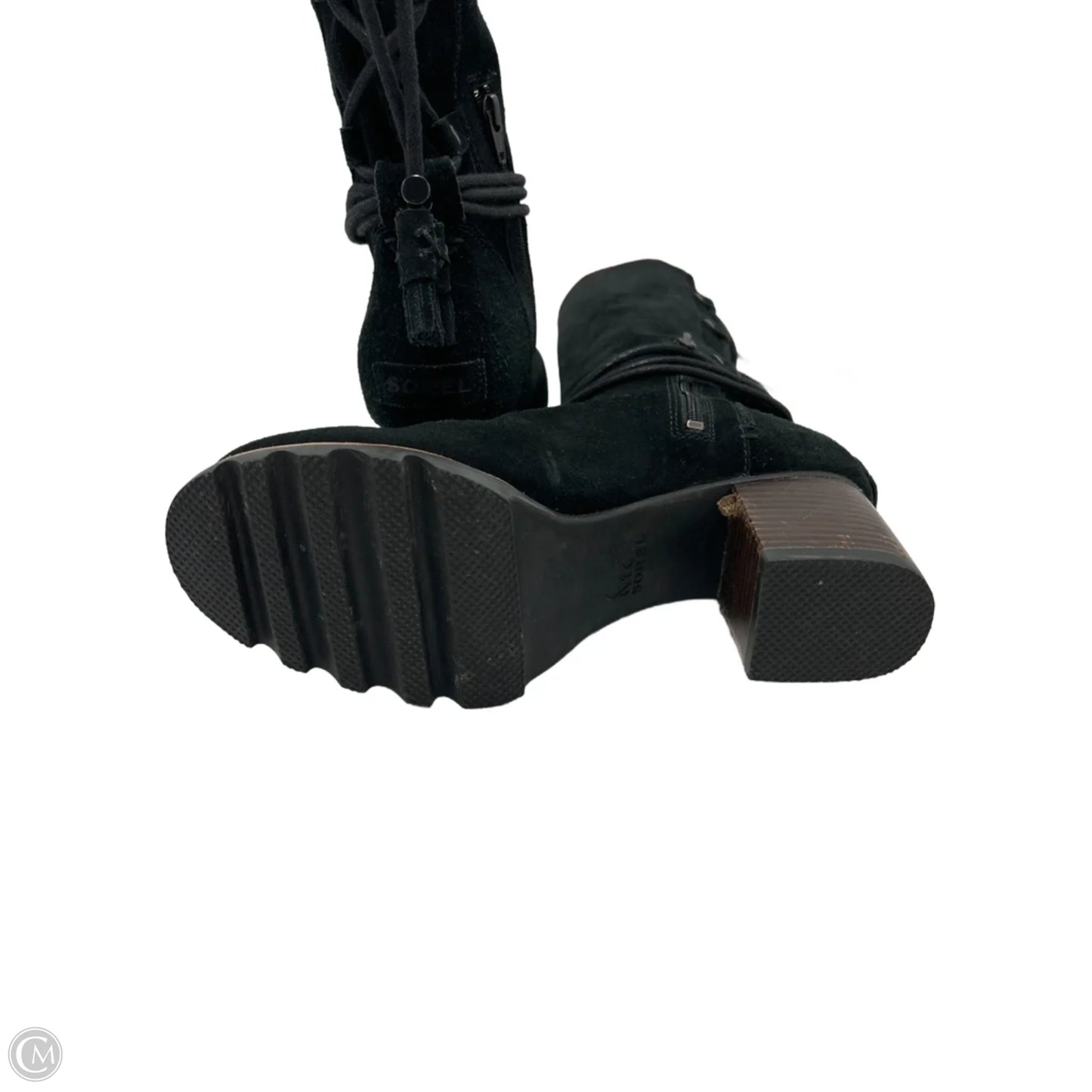 Boots Ankle Heels By Sorel In Black, Size: 7