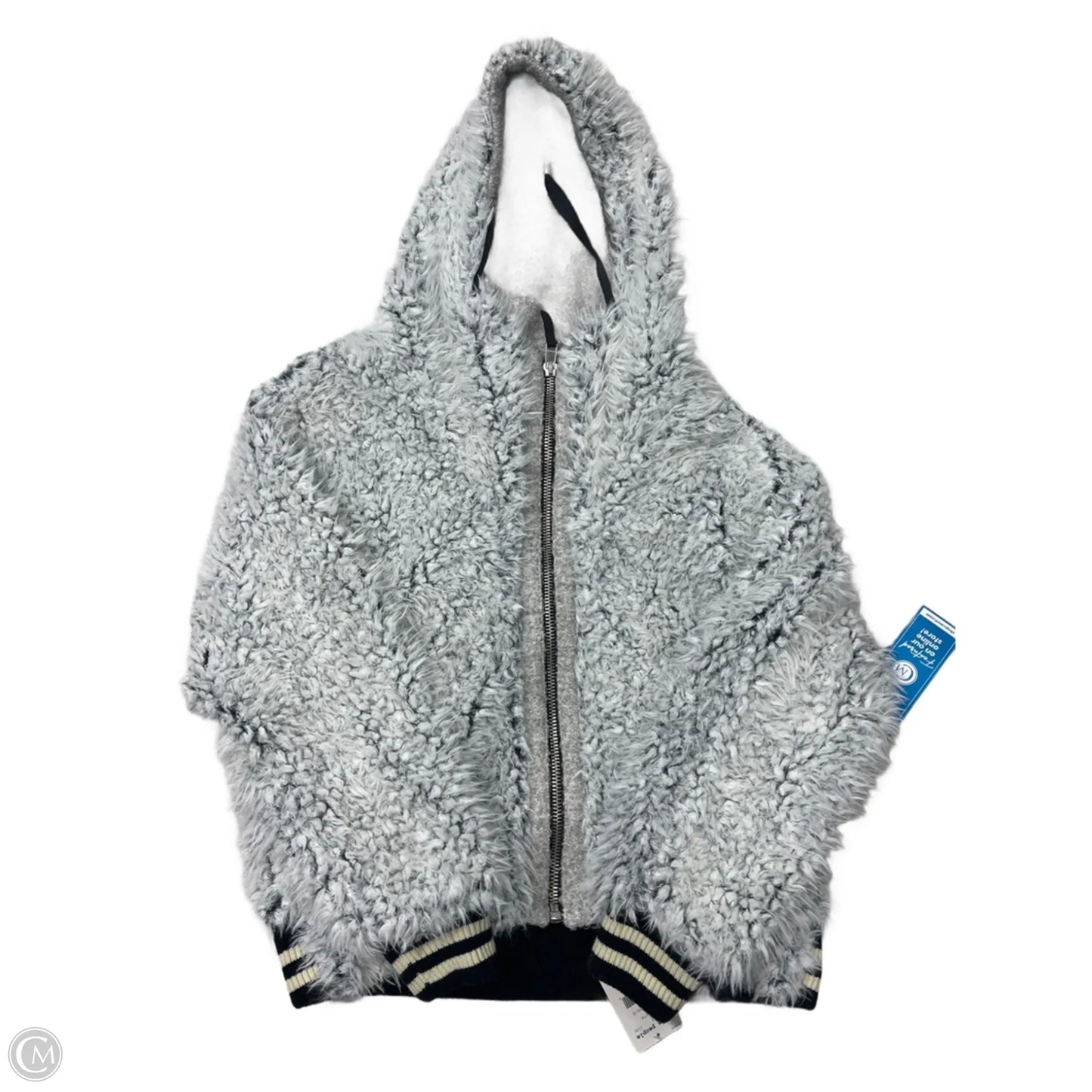 New! Jacket Faux Fur & Sherpa By Free People In Grey, Size: Xs