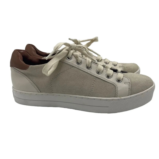 Shoes Designer By Coach In Cream & Tan, Size: 7.5
