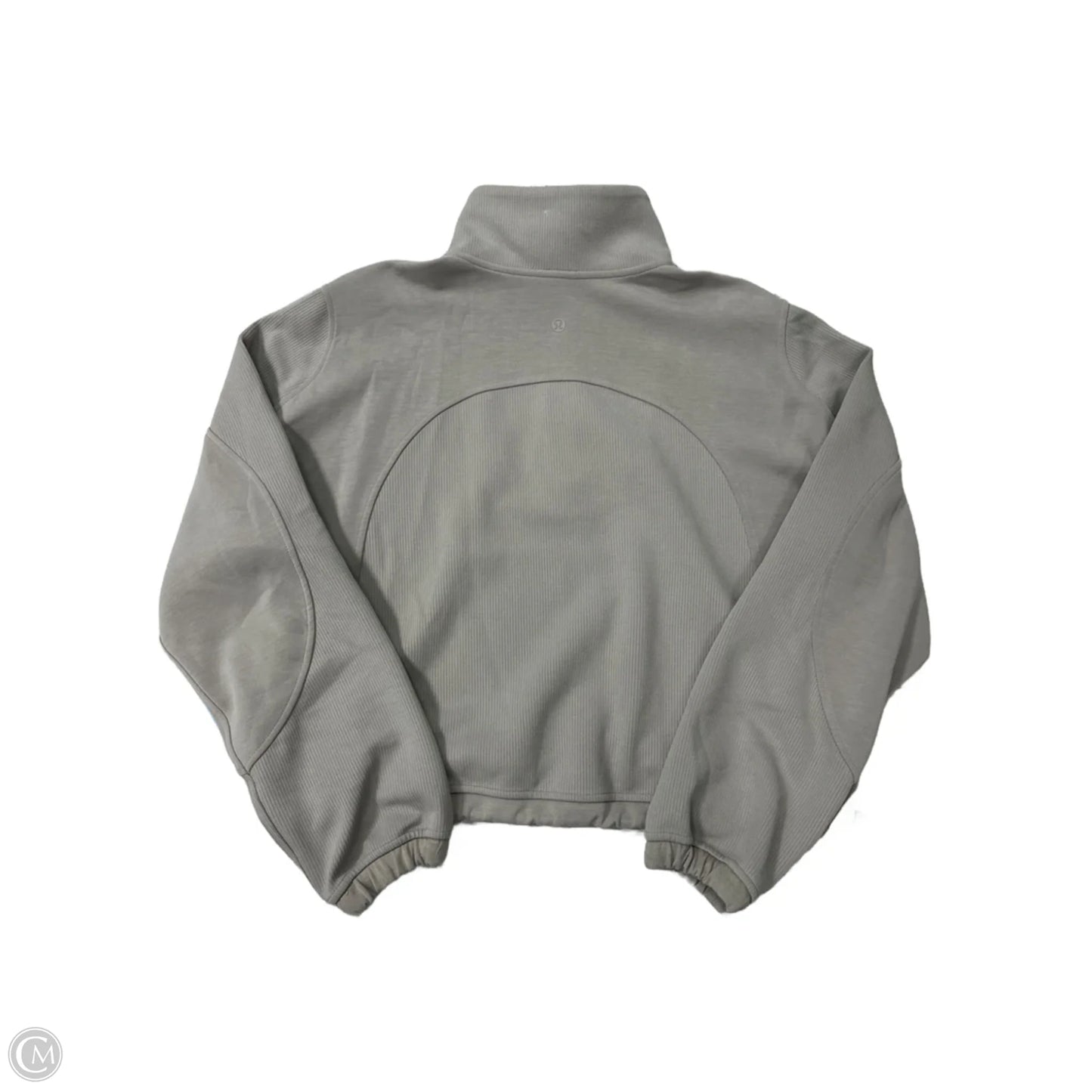 Athletic 1/2 Zip Top Jacket By Lululemon In Tan, Size: 8