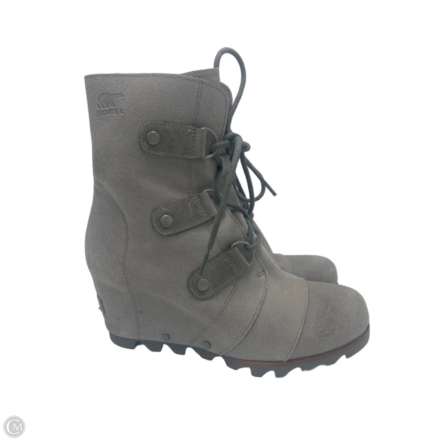 Boots Designer By Sorel In Grey, Size: 8.5