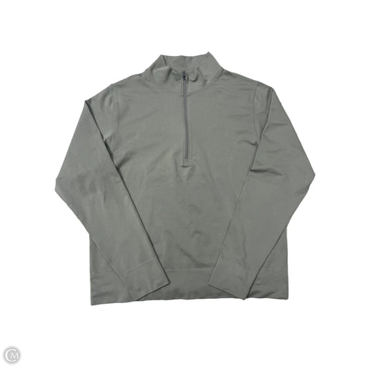 Athletic Top Long Sleeve Collar By Lululemon In Taupe, Size: Xl