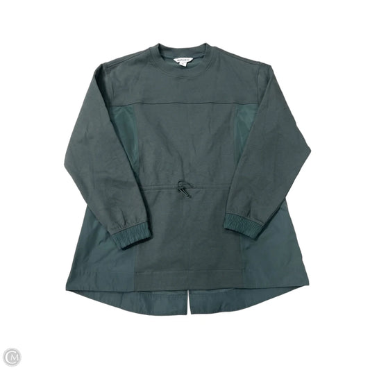 Athletic Top Long Sleeve Collar By Athleta In Green, Size: M