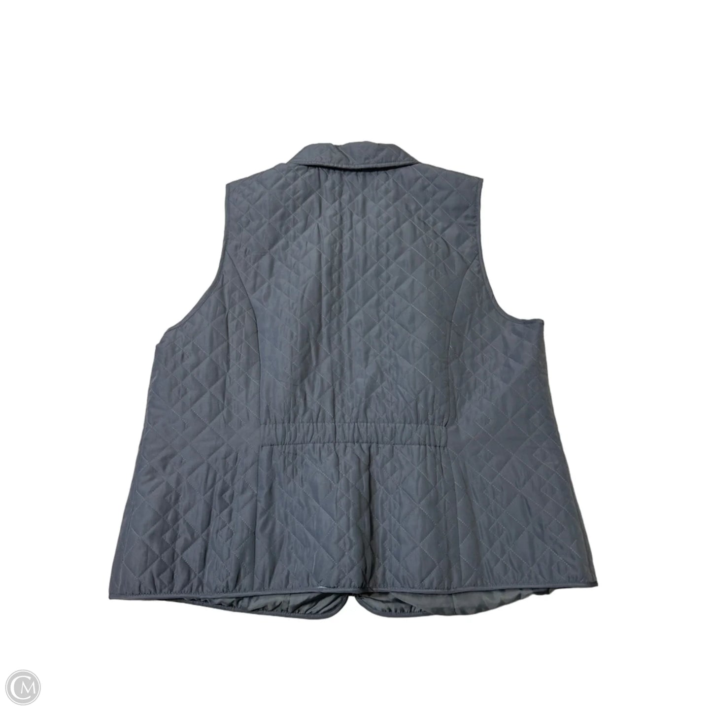 Vest Puffer & Quilted By Cj Banks In Grey, Size: 1x