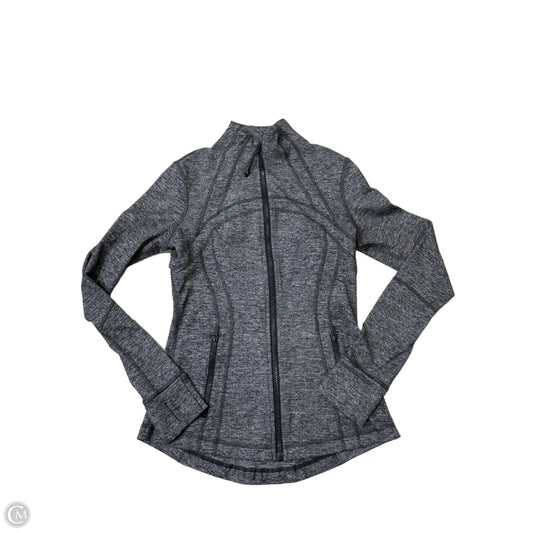 Athletic Jacket By Lululemon In Grey, Size: 6