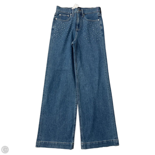 Jeans Wide Leg By J. Crew In Blue Denim, Size: 2