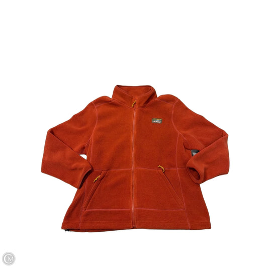Jacket Fleece By L.l. Bean In Orange, Size: Xlp