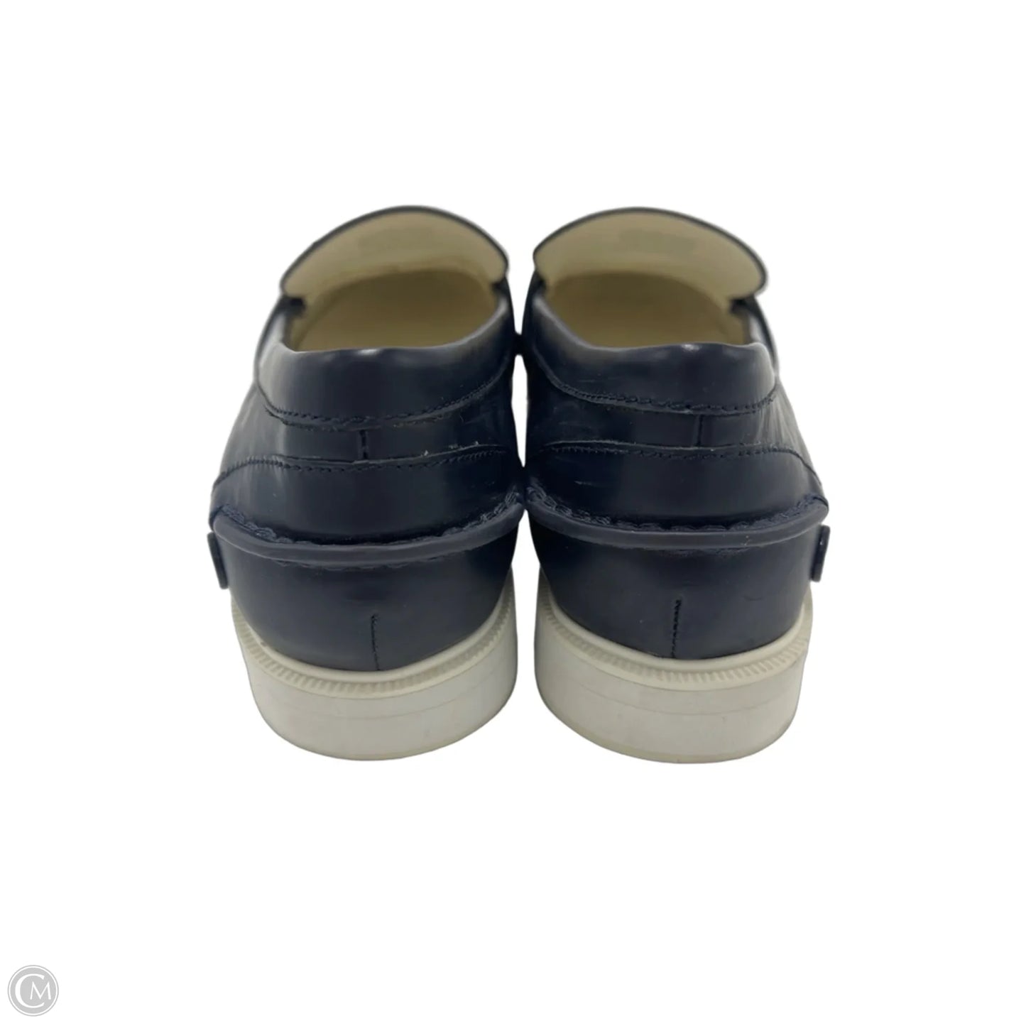 Tory Burch Pocket Tee Designer Shoes In Navy, Size: 7.5