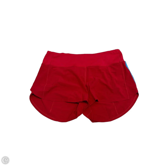 Athletic Shorts By Lululemon In Red, Size: 14