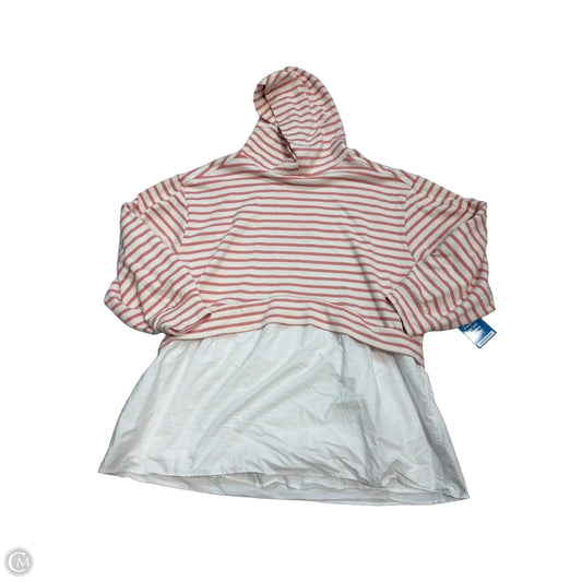 Sweatshirt Hoodie By Pilcro In Striped Pattern, Size: M
