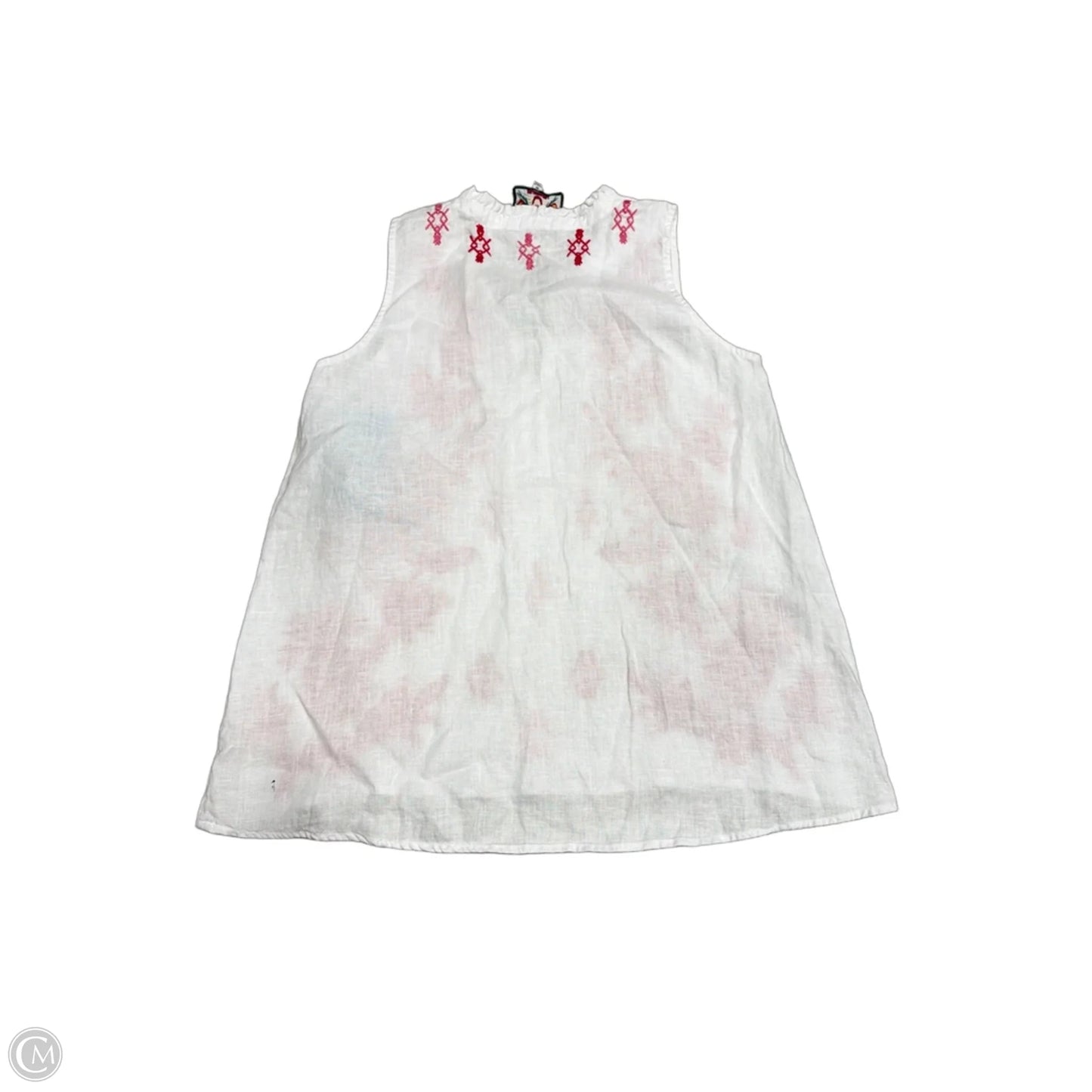 Top Sleeveless By Johnny Was In White, Size: M