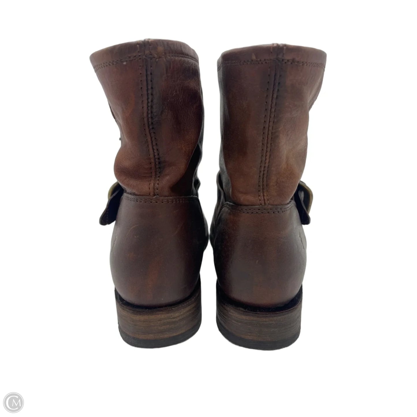 Frye Veronica Bootie Designer Boots In Brown, Size: 7.5