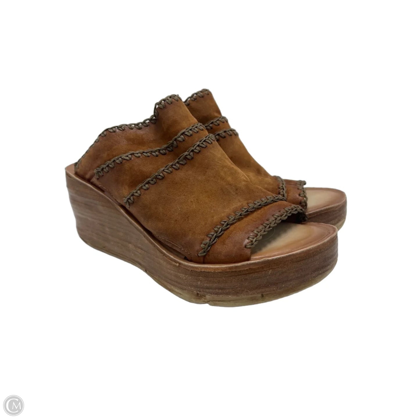 Shoes Heels Wedge By A.S. 98 In Brown, Size: 8
