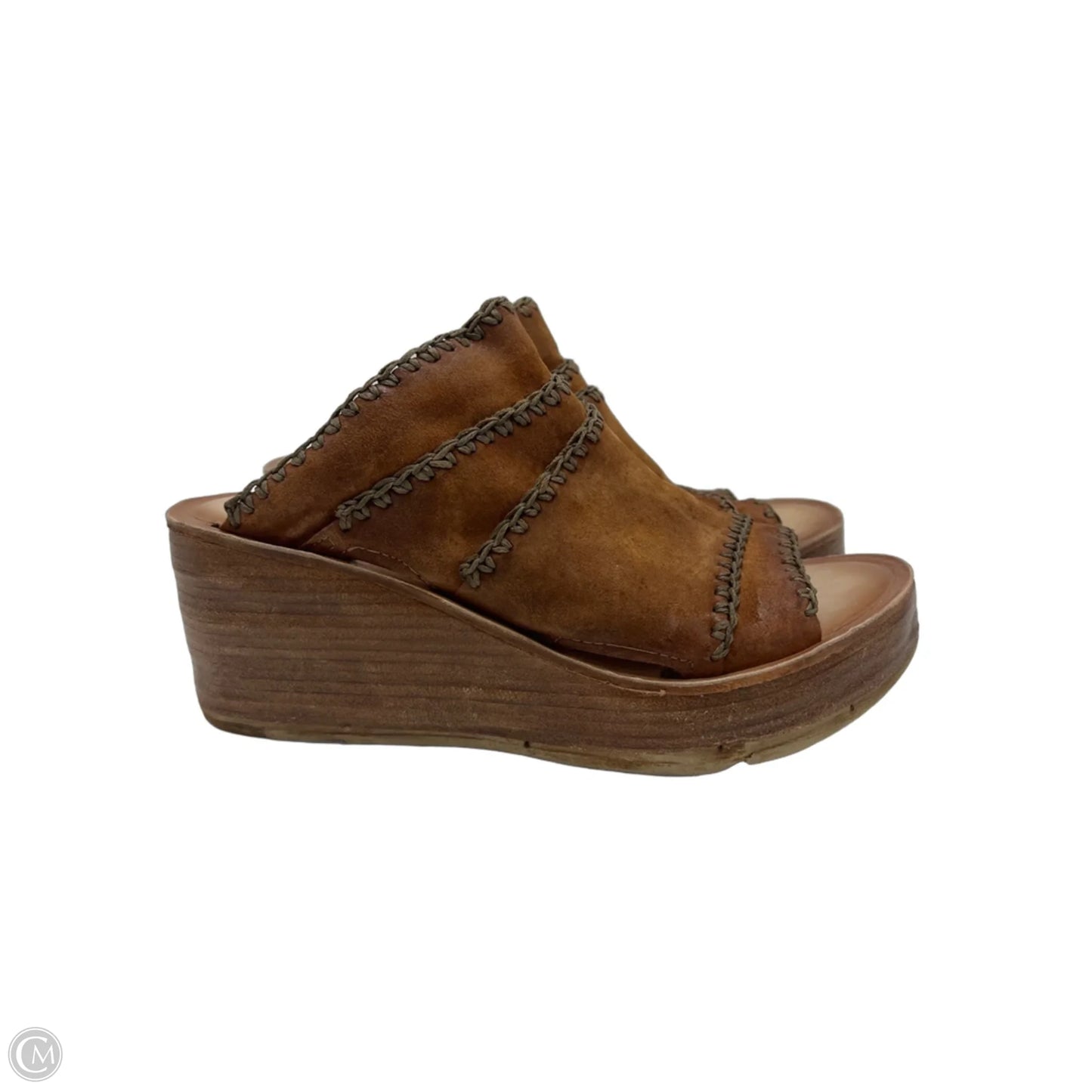 Shoes Heels Wedge By A.S. 98 In Brown, Size: 8