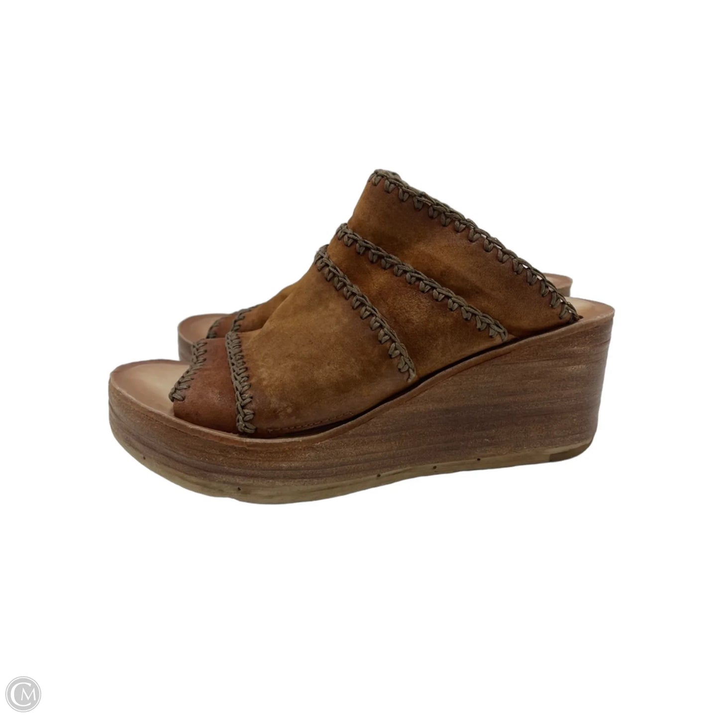 Shoes Heels Wedge By A.S. 98 In Brown, Size: 8