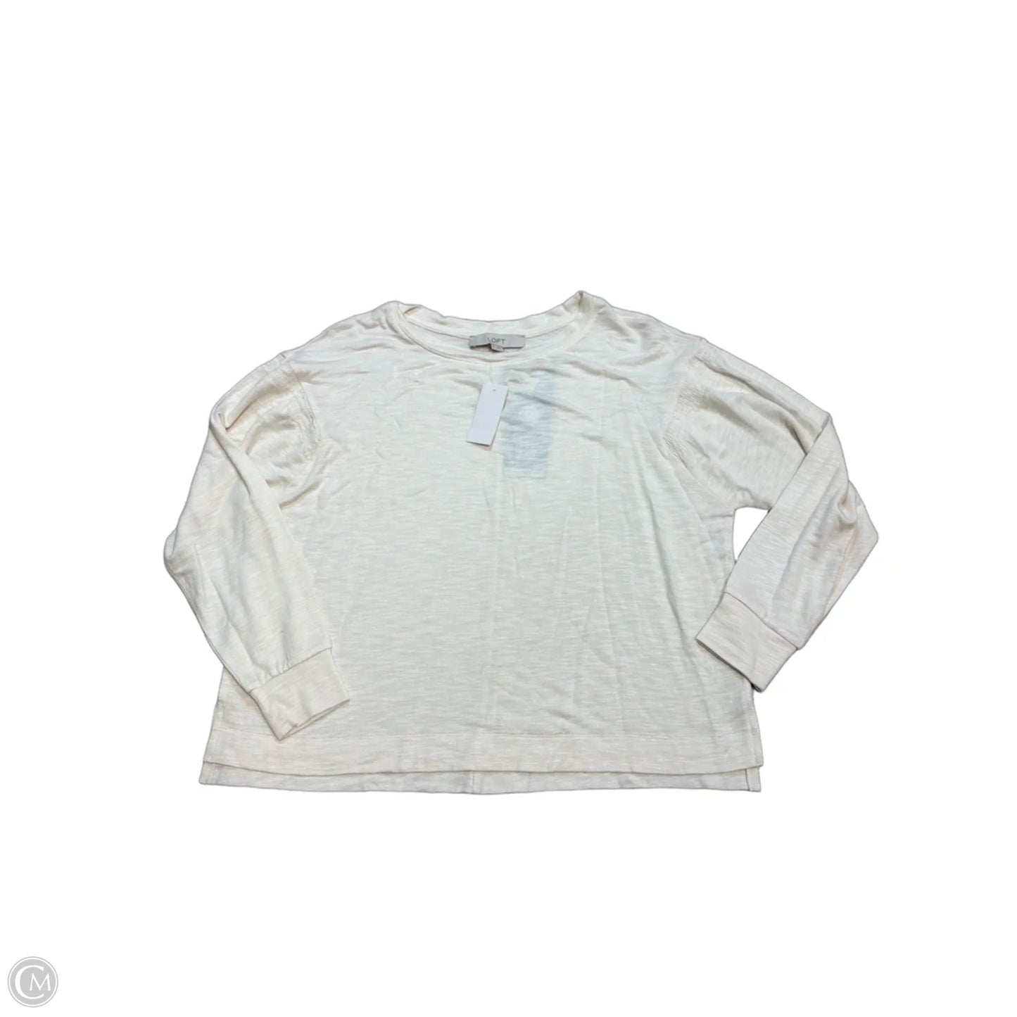 New! Top Long Sleeve By Loft In Cream, Size: Xs