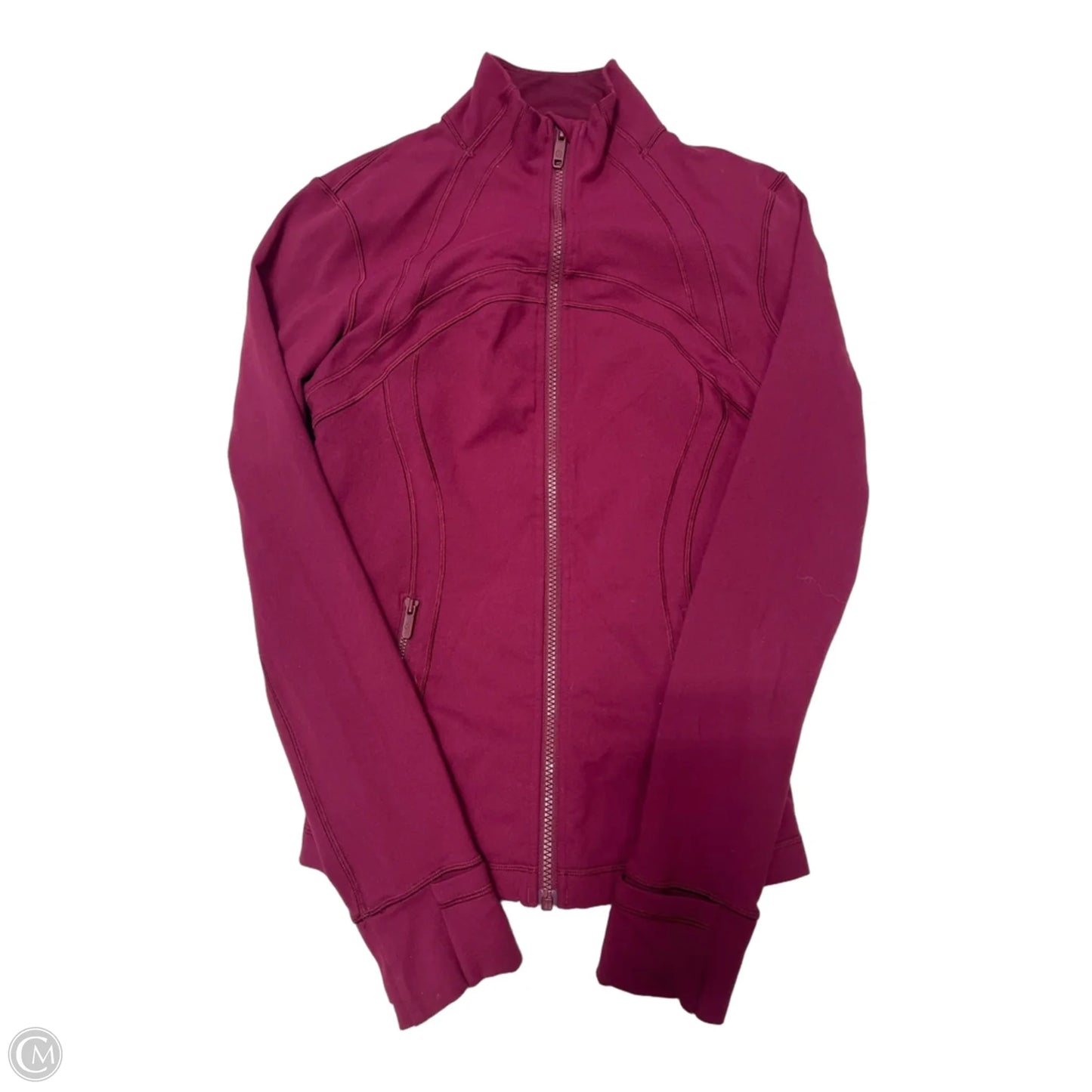 Athletic Jacket By Lululemon In Maroon, Size: 6