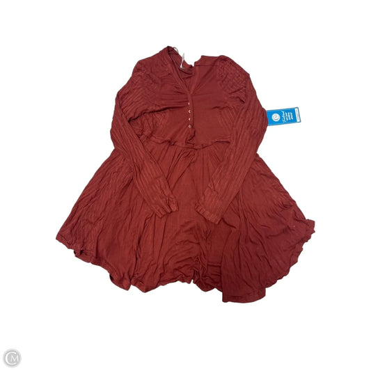 New! Top Long Sleeve By Free People In Red, Size: M