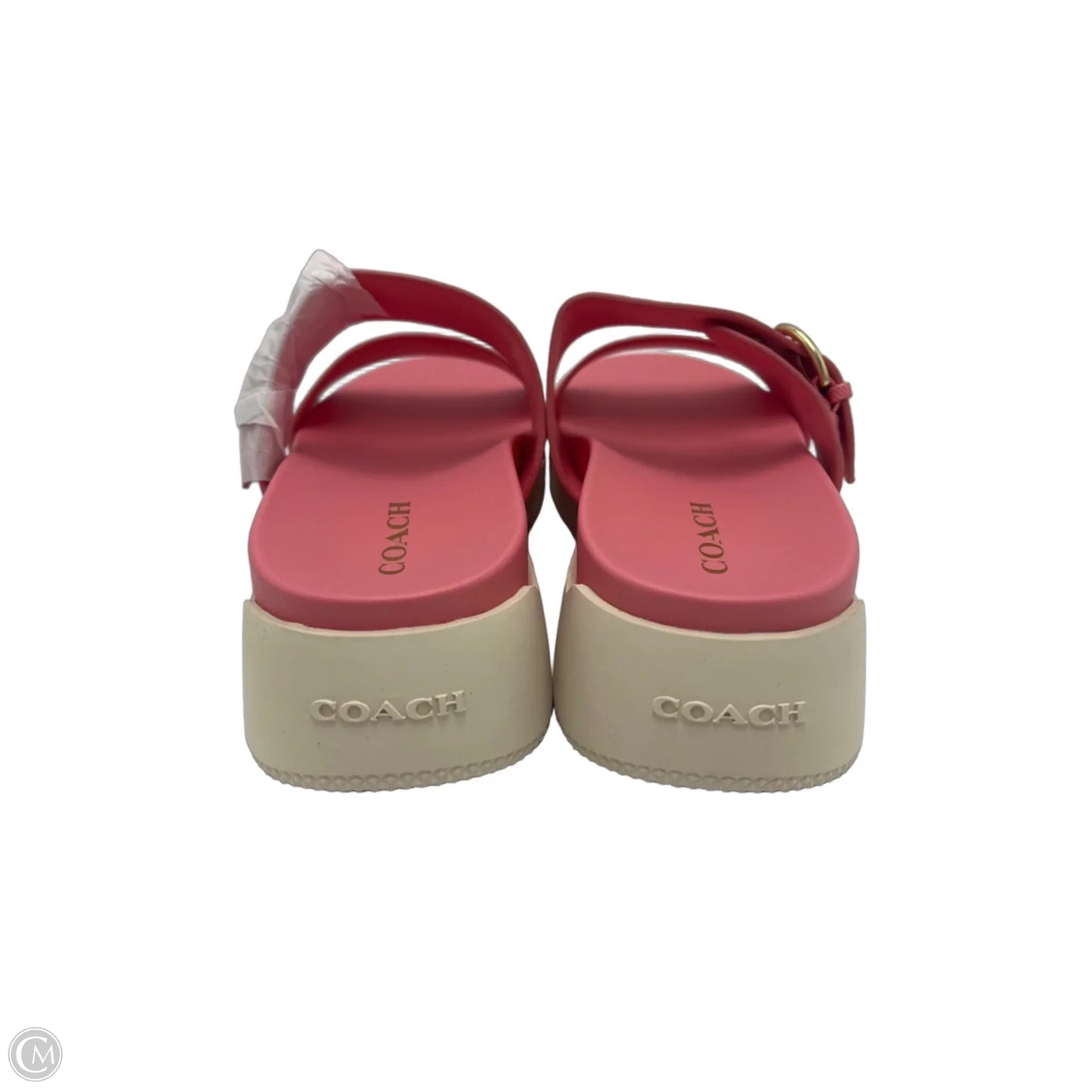 New! Sandals Designer By Coach In Pink, Size: 8.5