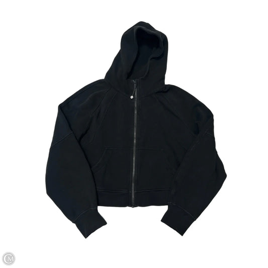 Athletic Jacket By Lululemon In Black, Size: M