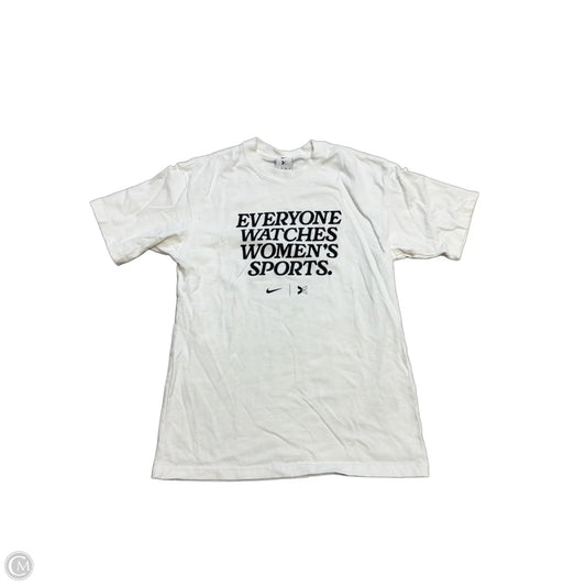 Top Short Sleeve By Nike Apparel In White, Size: Xs