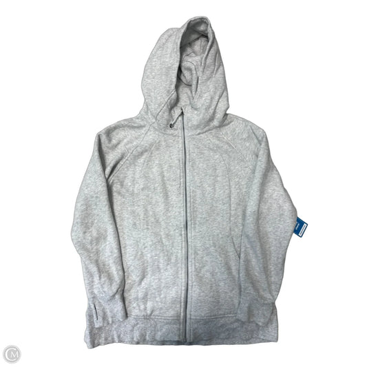 Athletic Jacket By Lululemon In Grey, Size: Xl