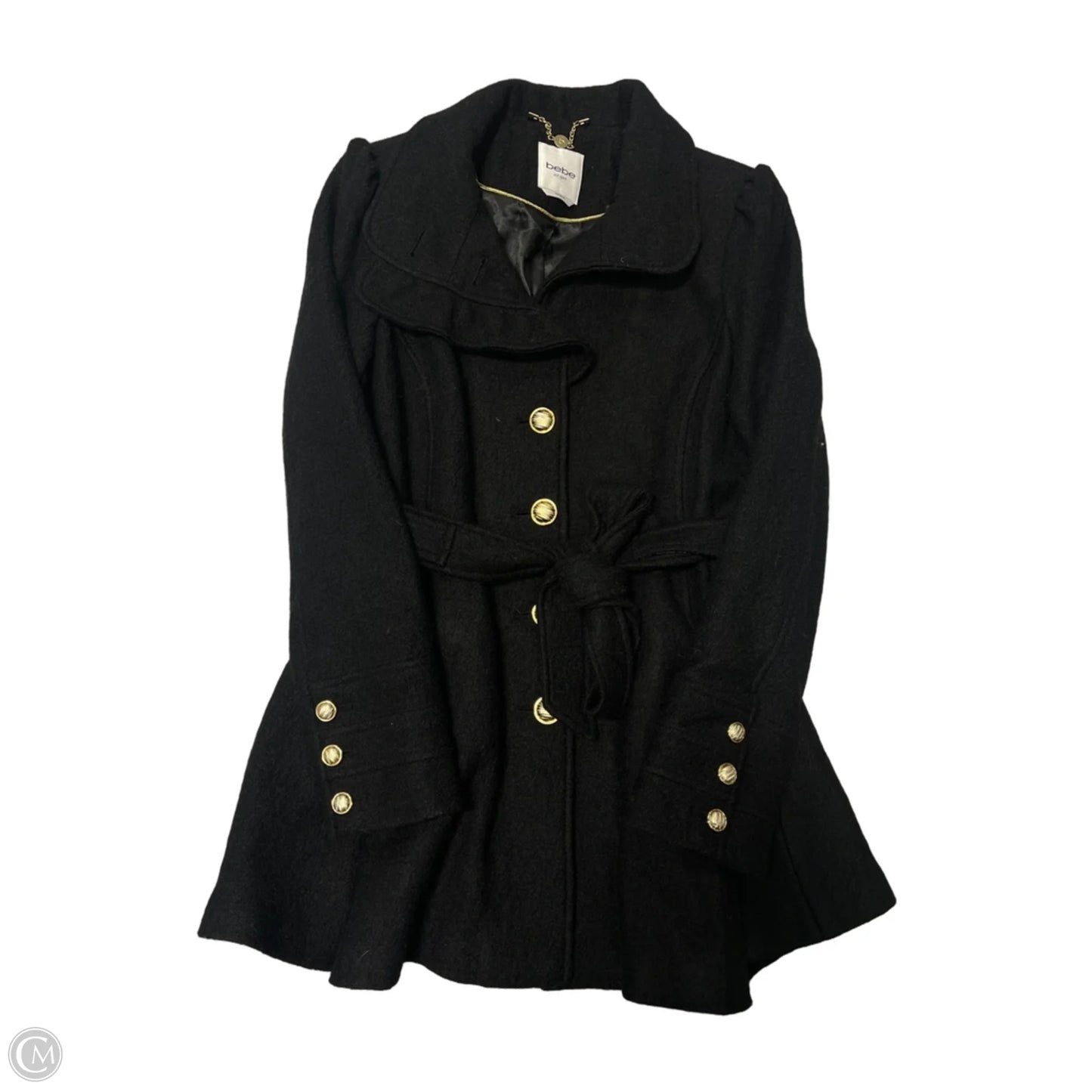 Coat Peacoat By Bebe In Black, Size: M