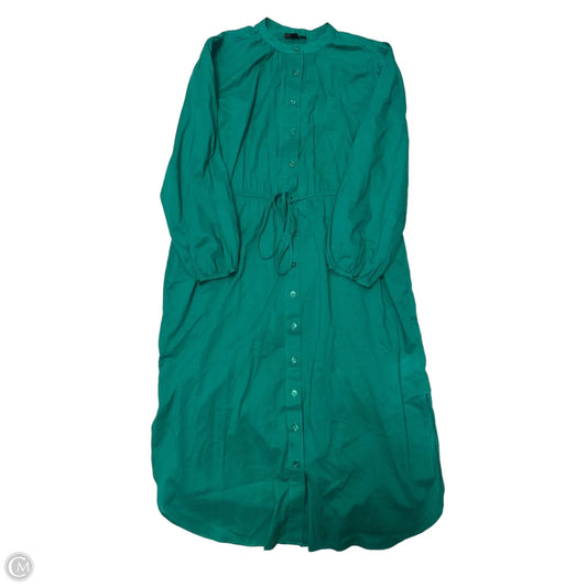 Dress Casual Midi By J. Crew In Green, Size: Xs