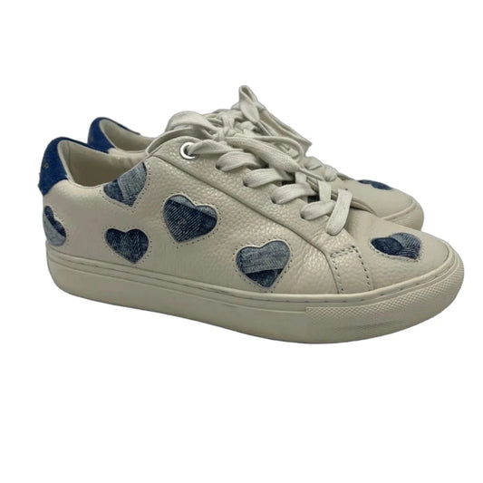 Shoes Designer By Kurt Geiger In Blue & White, Size: 7.5 (38)