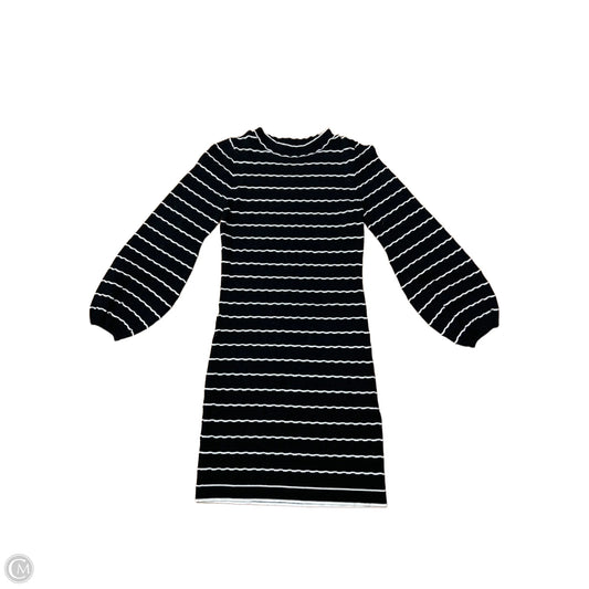Dress Sweater By KITTENISH In Black White, Size: Xs