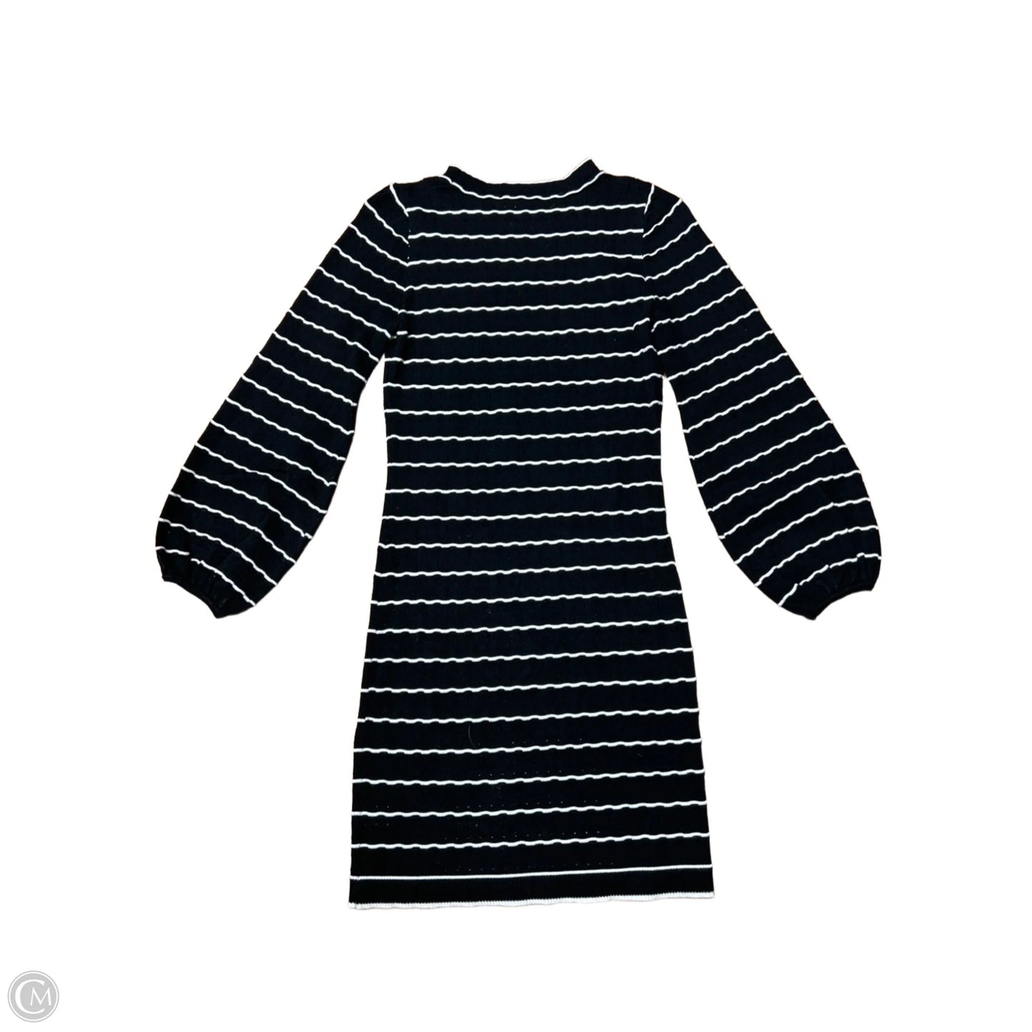 Dress Sweater By KITTENISH In Black White, Size: Xs
