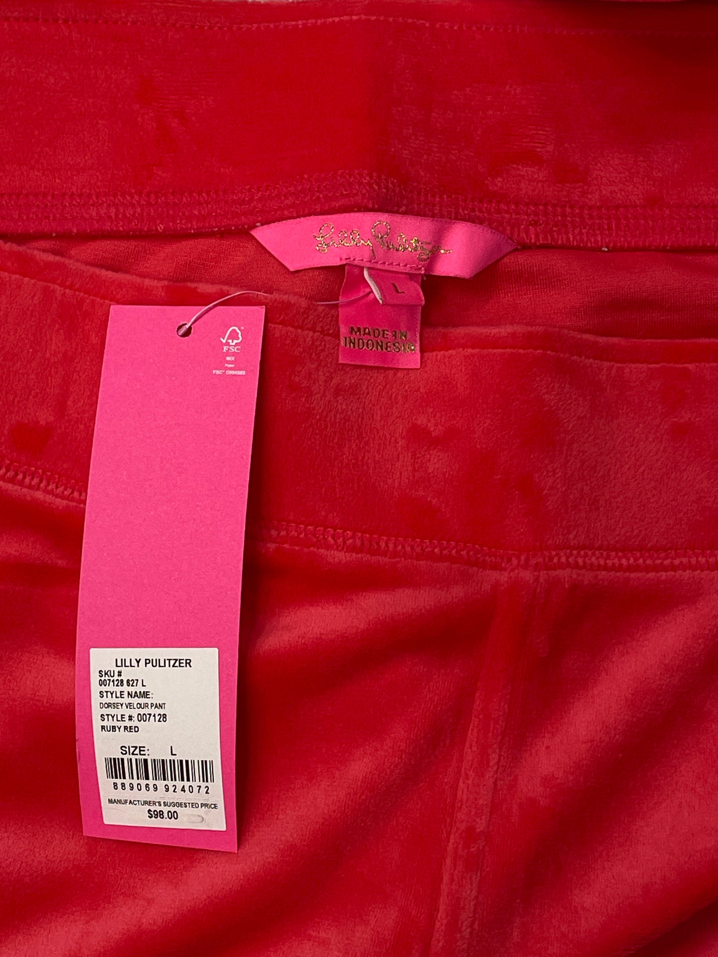 Red Pants Lounge Lilly Pulitzer, Size L