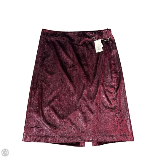 Skirt Midi By A New Day In Red, Size: Xxl