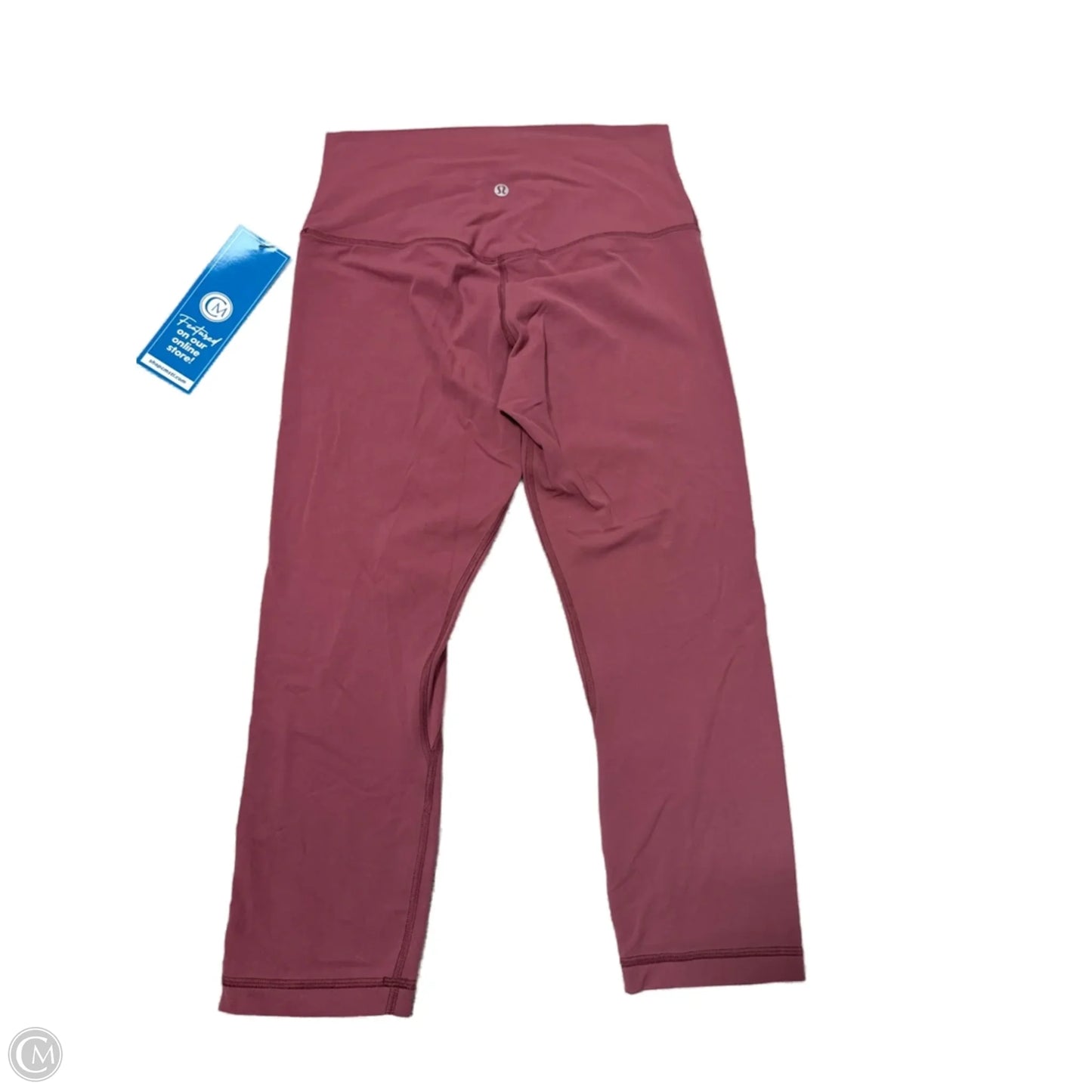 Athletic Capris By Lululemon In Mauve, Size: 8