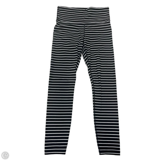 Athletic Leggings By Athleta In Striped Pattern, Size: S