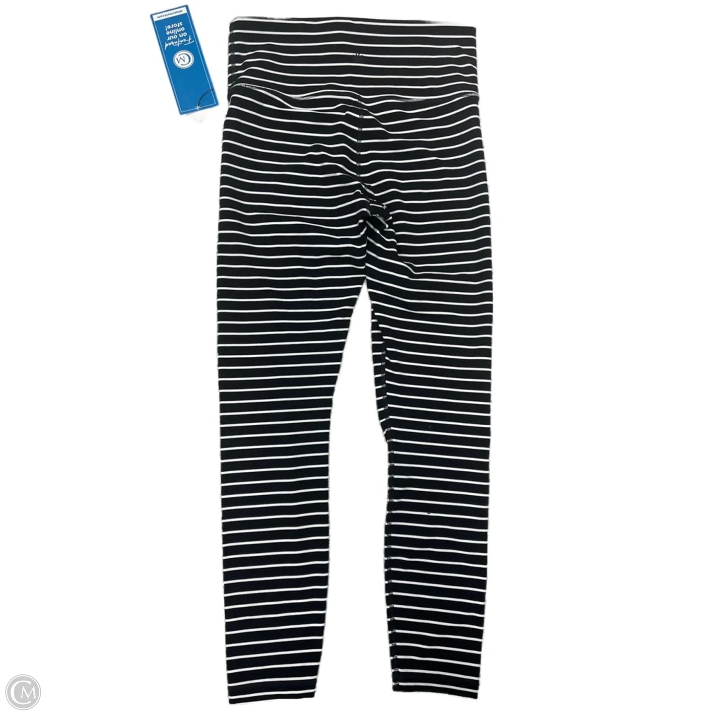 Athletic Leggings By Athleta In Striped Pattern, Size: S