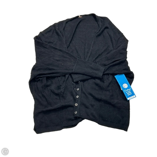 Sweater Cardigan By Free People In Black, Size: Xs