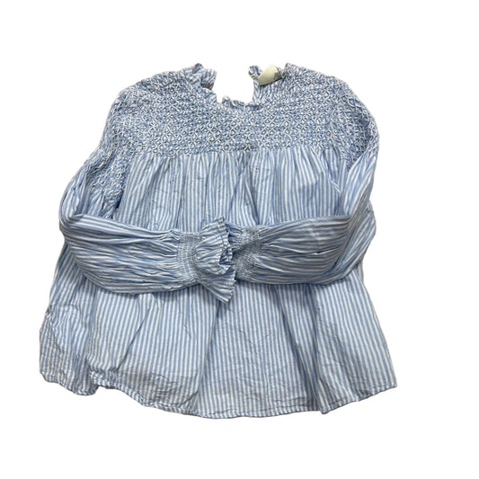 Top Long Sleeve By Maeve In Striped Pattern, Size: M