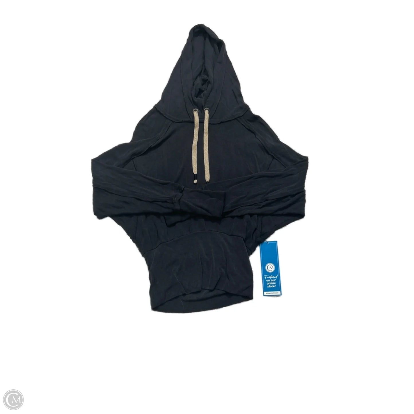 Athletic Sweatshirt Hoodie By Free People In Black, Size: Xs
