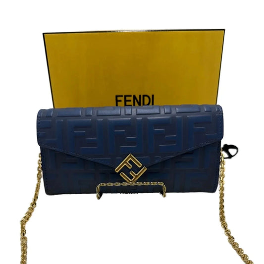 Fendi FF Diamonds Continental Luxury Wallet On A Chain