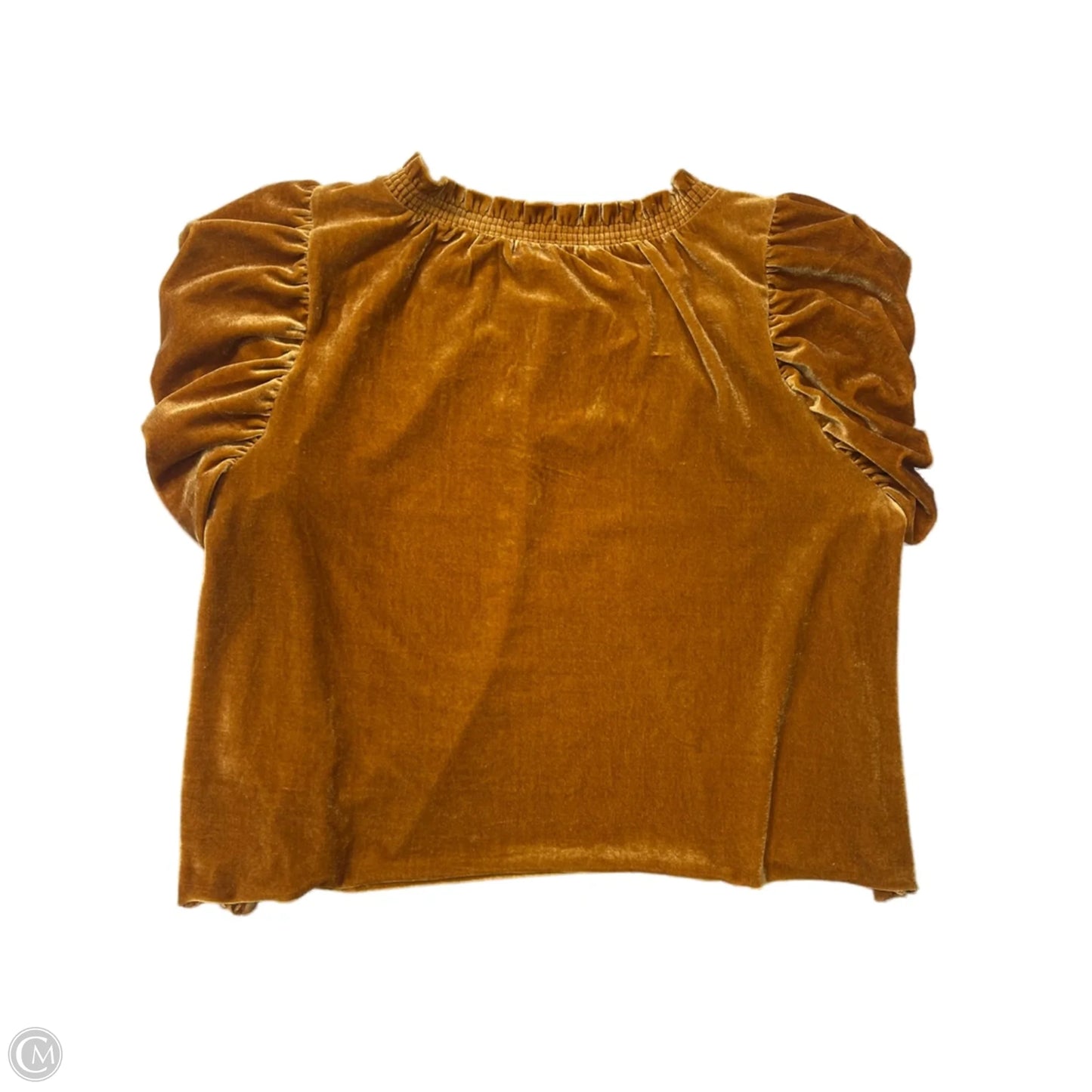 Top Short Sleeve By Free People In Orange, Size: L