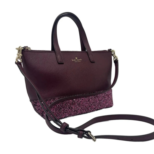 Zip-Top Sparkles Designer Handbag / Crossbody By Kate Spade