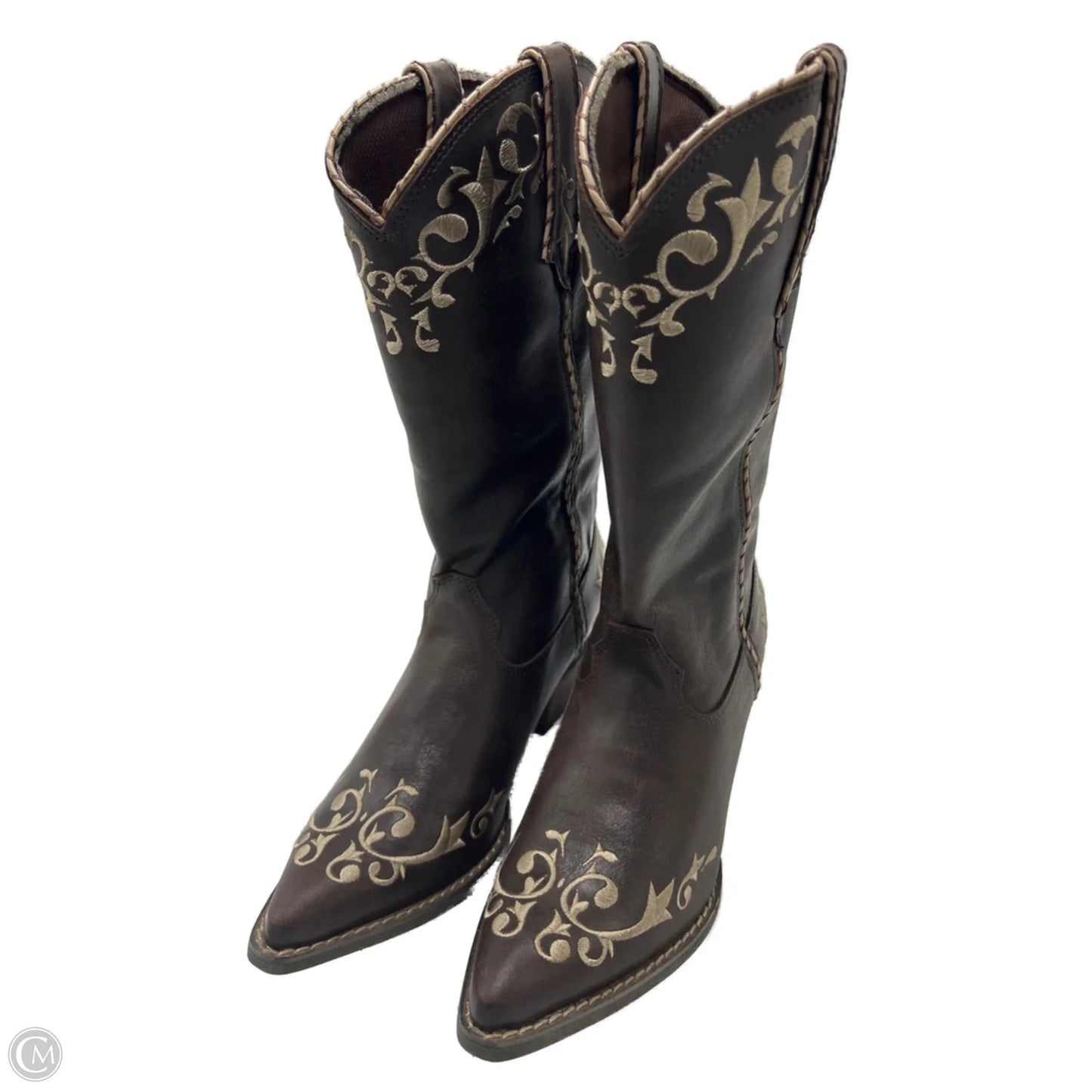 New! Boots Mid-calf Heels By Durango In Brown, Size: 9.5