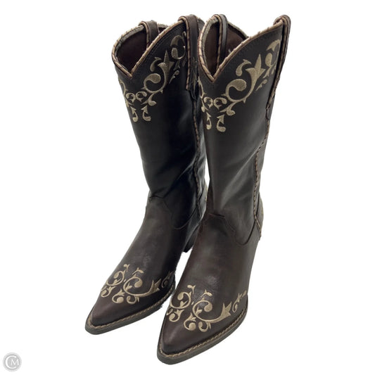 New! Boots Mid-calf Heels By Durango In Brown, Size: 9.5